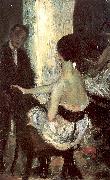 Glackens, William James Seated Actress with Mirror oil painting picture wholesale
